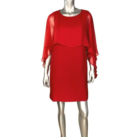 Nanette Lepore Dresses & Skirts - Nanette Lepore Red Riding Hood Chiffon Dress with Pockets 4